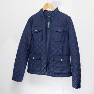 Lauren Ralph Lauren Women’s Jacket Quilted Navy Medium